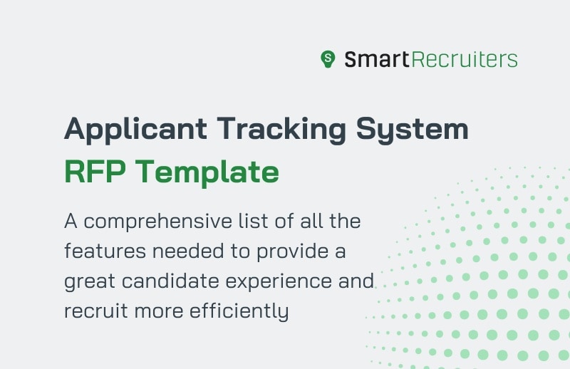 Applicant Tracking System RFP Template SmartRecruiters